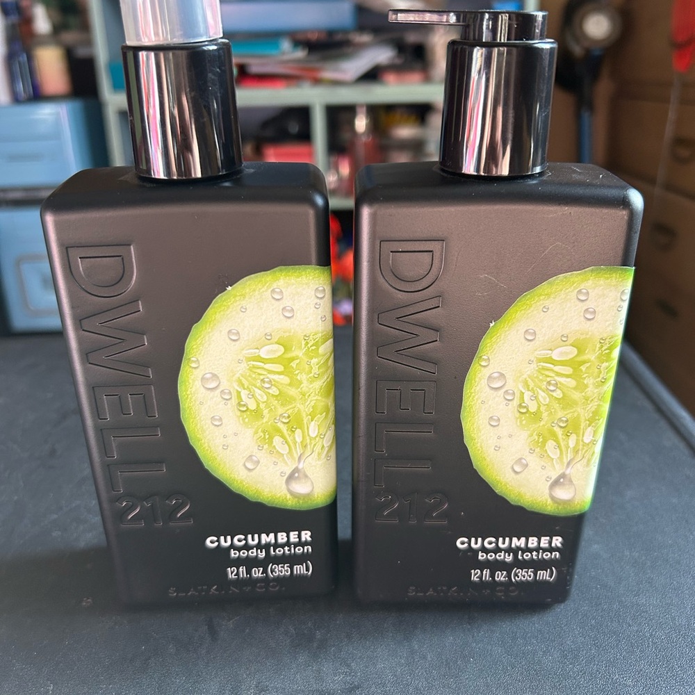 Dwell Cucumber Body Lotion - Black and Green